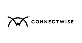 Connect wise Logo ConnectWise logo featuring stylised letters 'W' and 'C' in black.