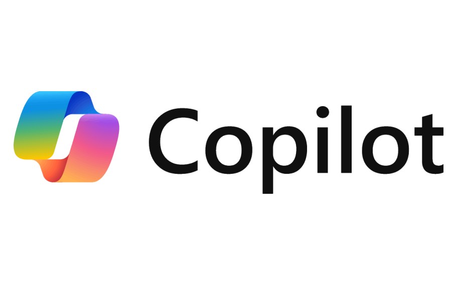 Microsoft Copilot Logo Logo of Copilot featuring a stylised multi-coloured symbol and bold text.