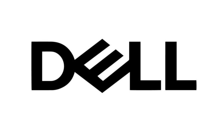 Dell Logo Black Dell logo with stylised lettering.