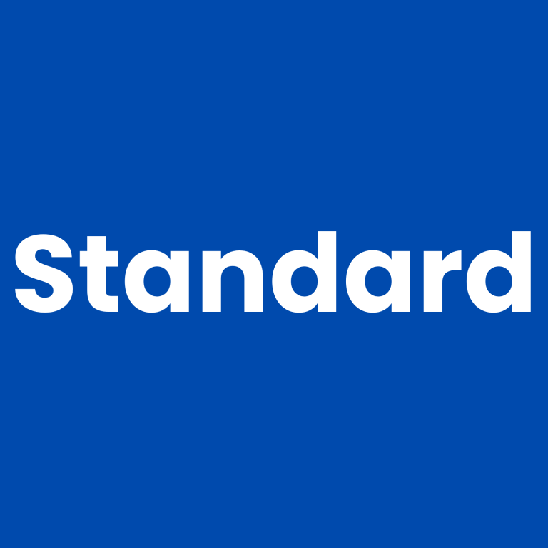 Staple IT Standard Support Package Logo White text that reads "Standard" on a blue background.
